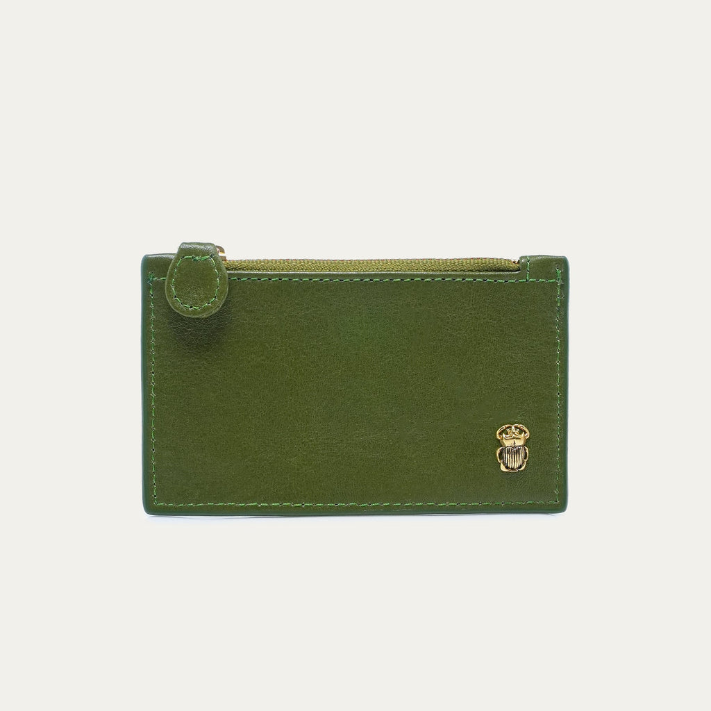 Porte Cartes Helena Cuir Nappa Romarin
