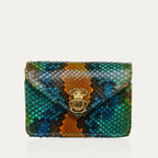 Porte Cartes Python Alex Lotus Bleu