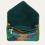 Porte Cartes Python Alex Lotus Bleu