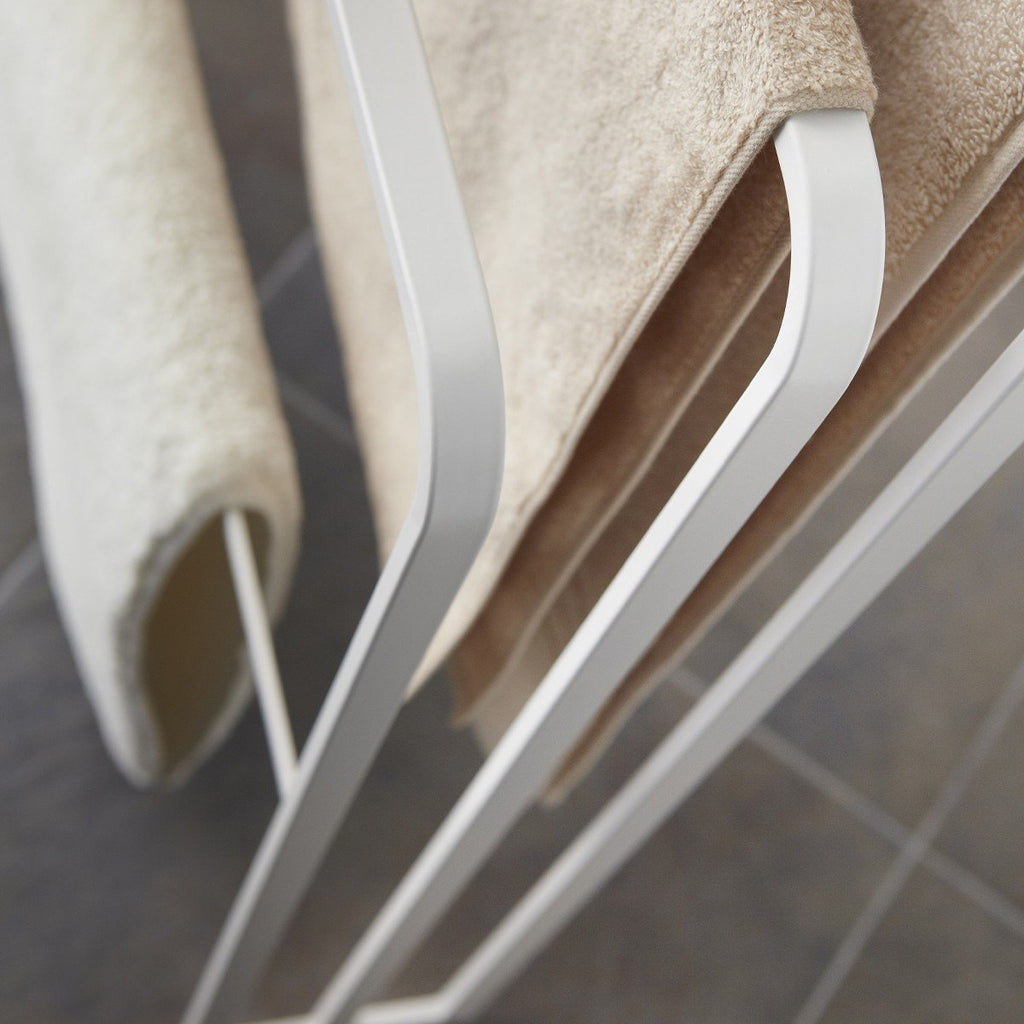 Porte Serviettes À 4 Barres - L70 cm - Blanc