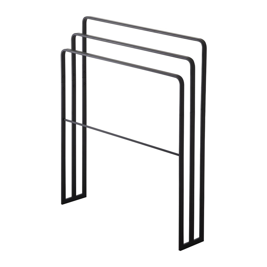 Porte Serviettes À 4 Barres - L70 cm - Noir