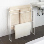 Porte Serviettes À 4 Barres - L70 cm - Blanc