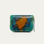 Portefeuille Mini Bob Python Bleu Lotus