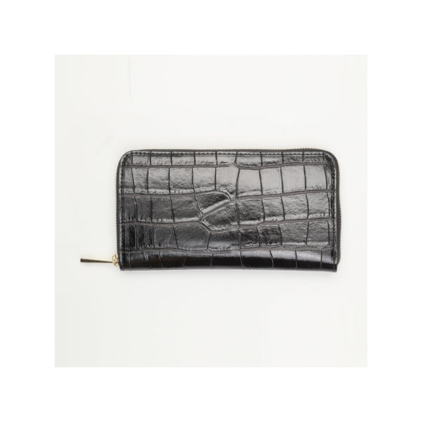 Portefeuille Pely Croco - Noir - Maison Heritage - The Bradery