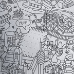 Personnages et scènes typiques d’Allemagne sur le poster géant OMY à colorier