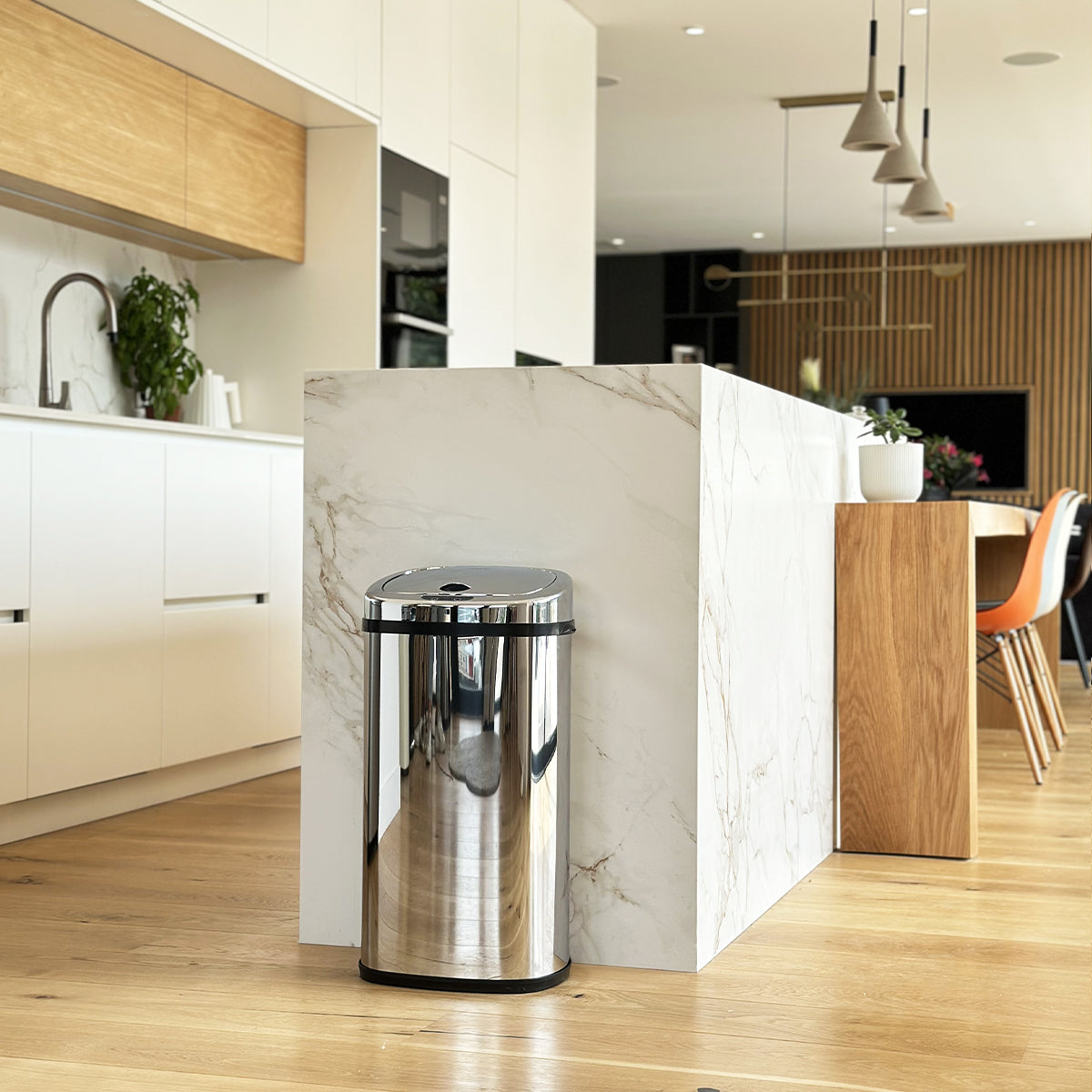 Poubelle Automatique Inox Largo - 42L - Argent