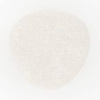 pouf emmy beige tissu boucle triangulaire