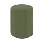 pouf kaki vert en velours cotele lily