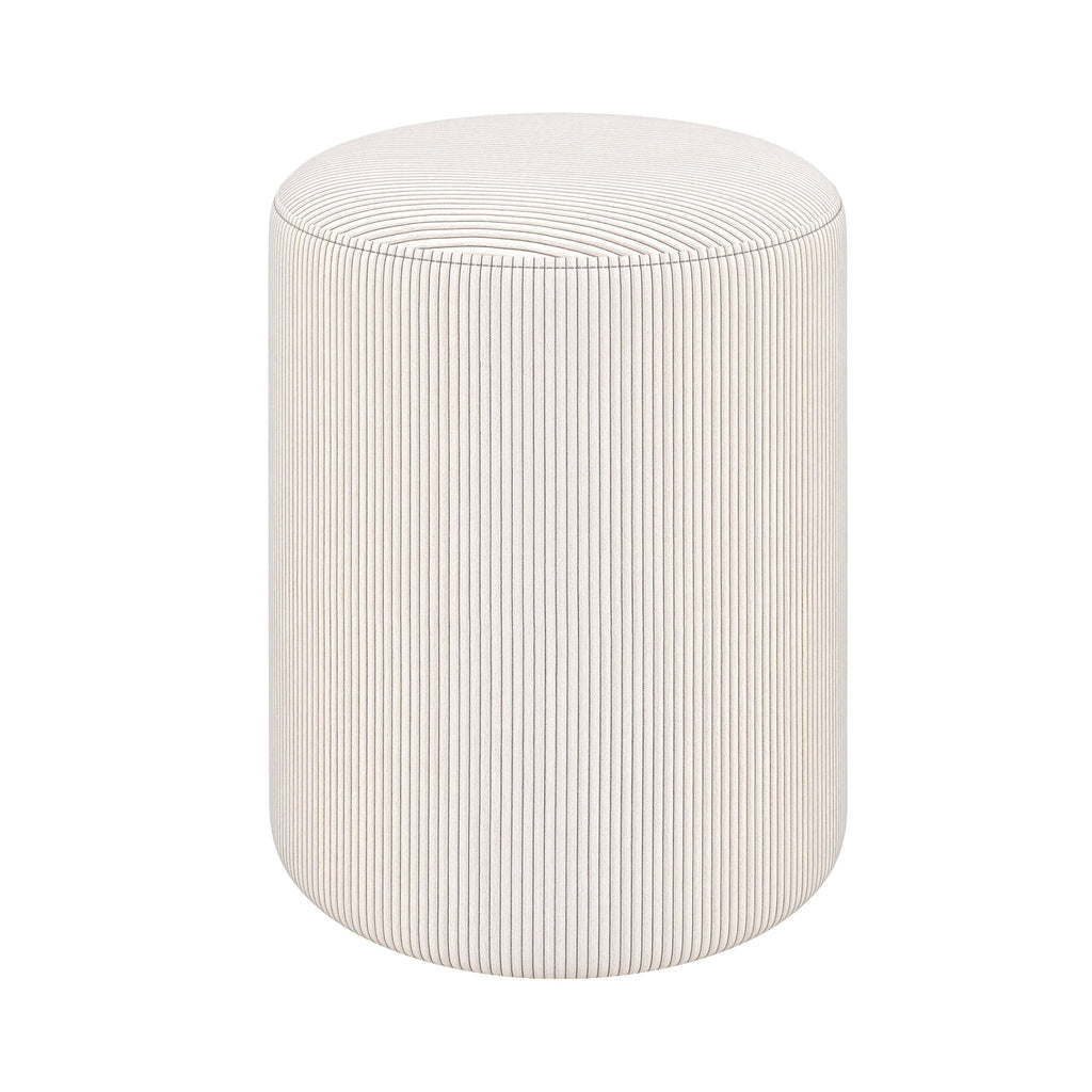 pouf lily d appoint beige en velours cotele
