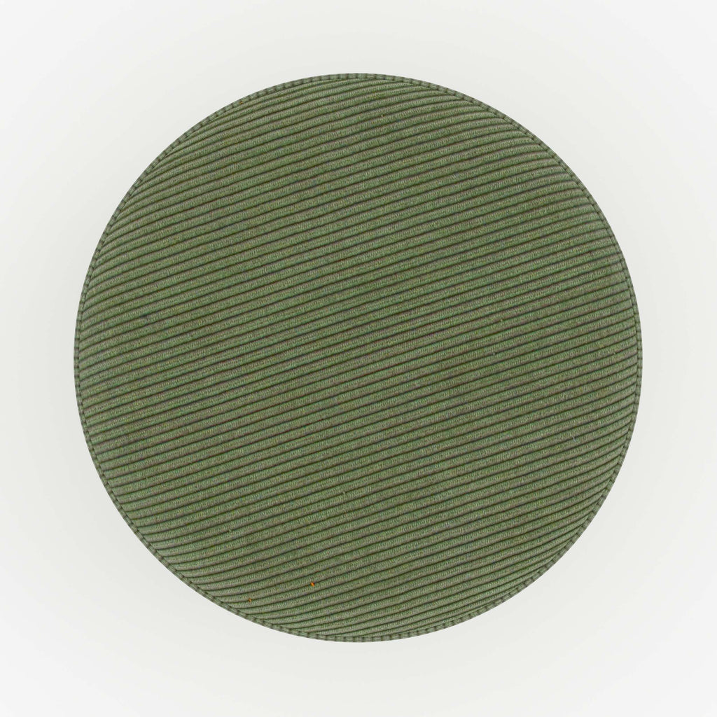 pouf lily kaki en velours