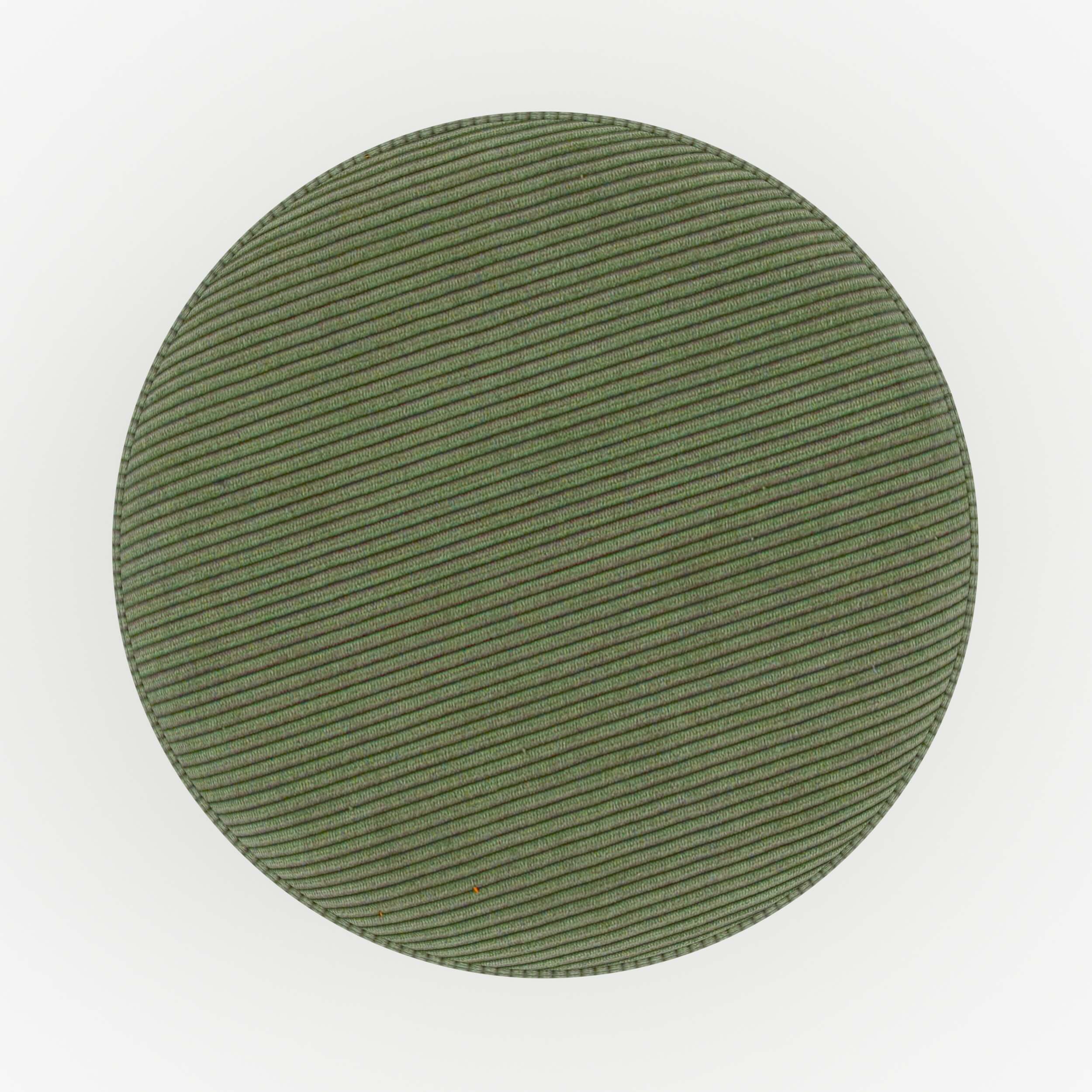 pouf lily kaki en velours