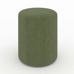 pouf lily vert kaki en velours cotele