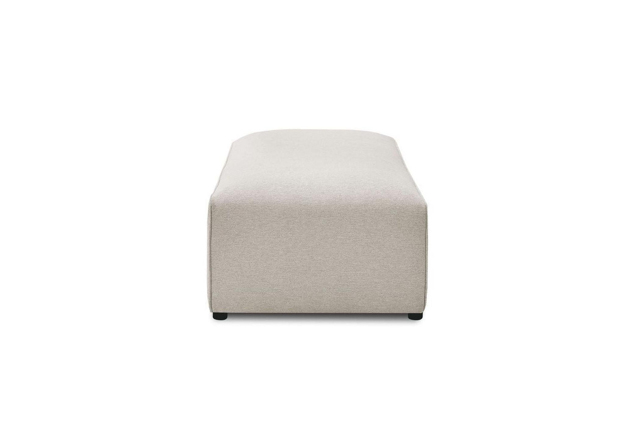 Pouf pour canapé modulable MEGEVE tissu lisse - BOBOCHIC - The Bradery