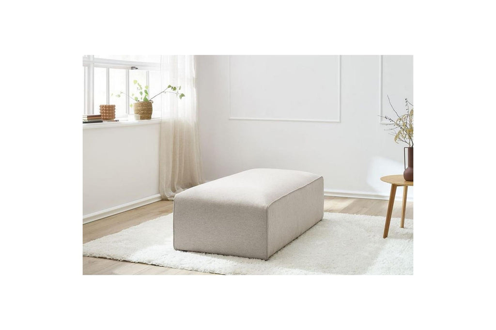 Pouf pour canapé modulable MEGEVE tissu lisse - BOBOCHIC - The Bradery