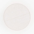 pouf rond lily en velours cotele beige
