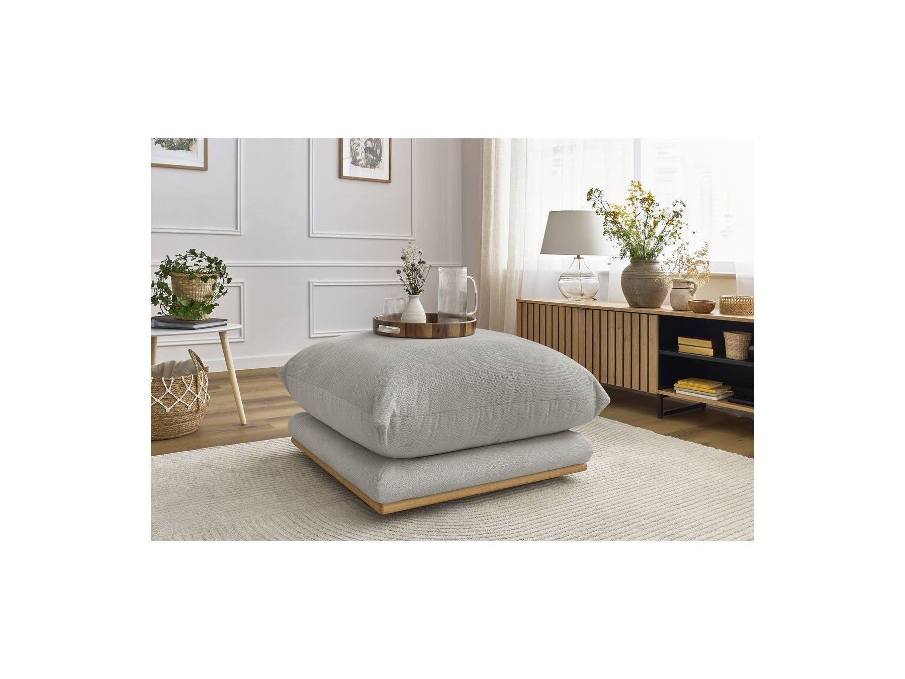 Ernest - Pouf - Tissu Lisse