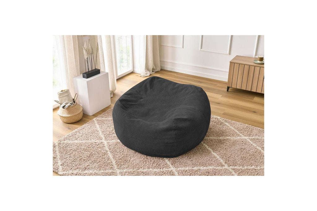 Pouf ultra moelleux VOLTAIRE velours côtelé - BOBOCHIC - The Bradery