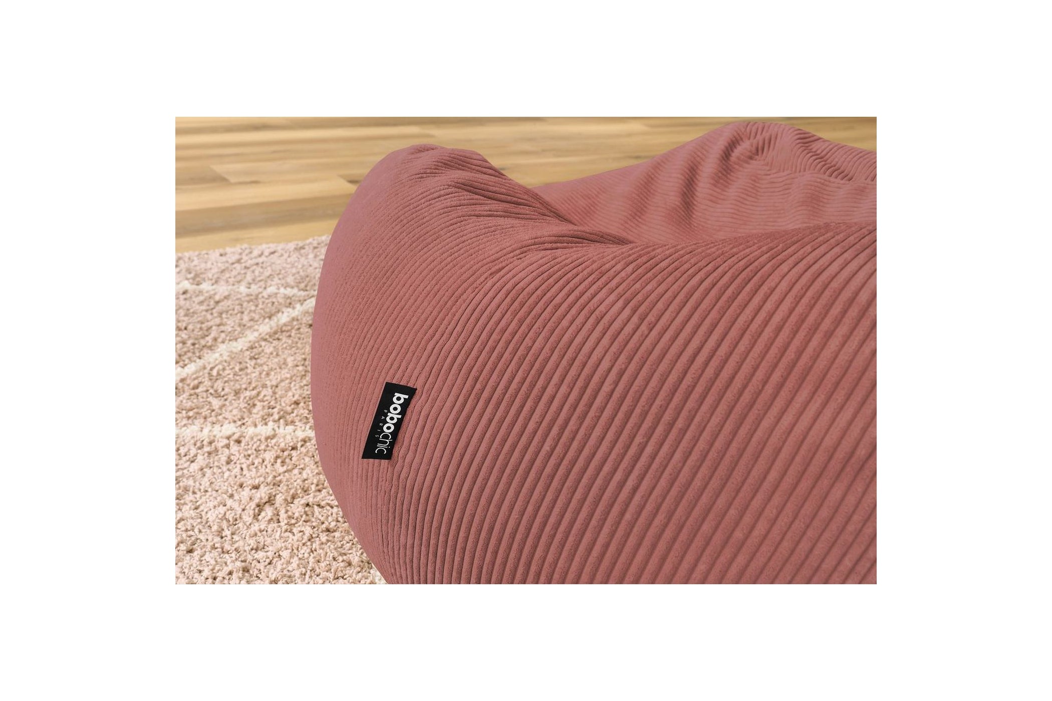 Pouf ultra moelleux VOLTAIRE velours côtelé - BOBOCHIC - The Bradery