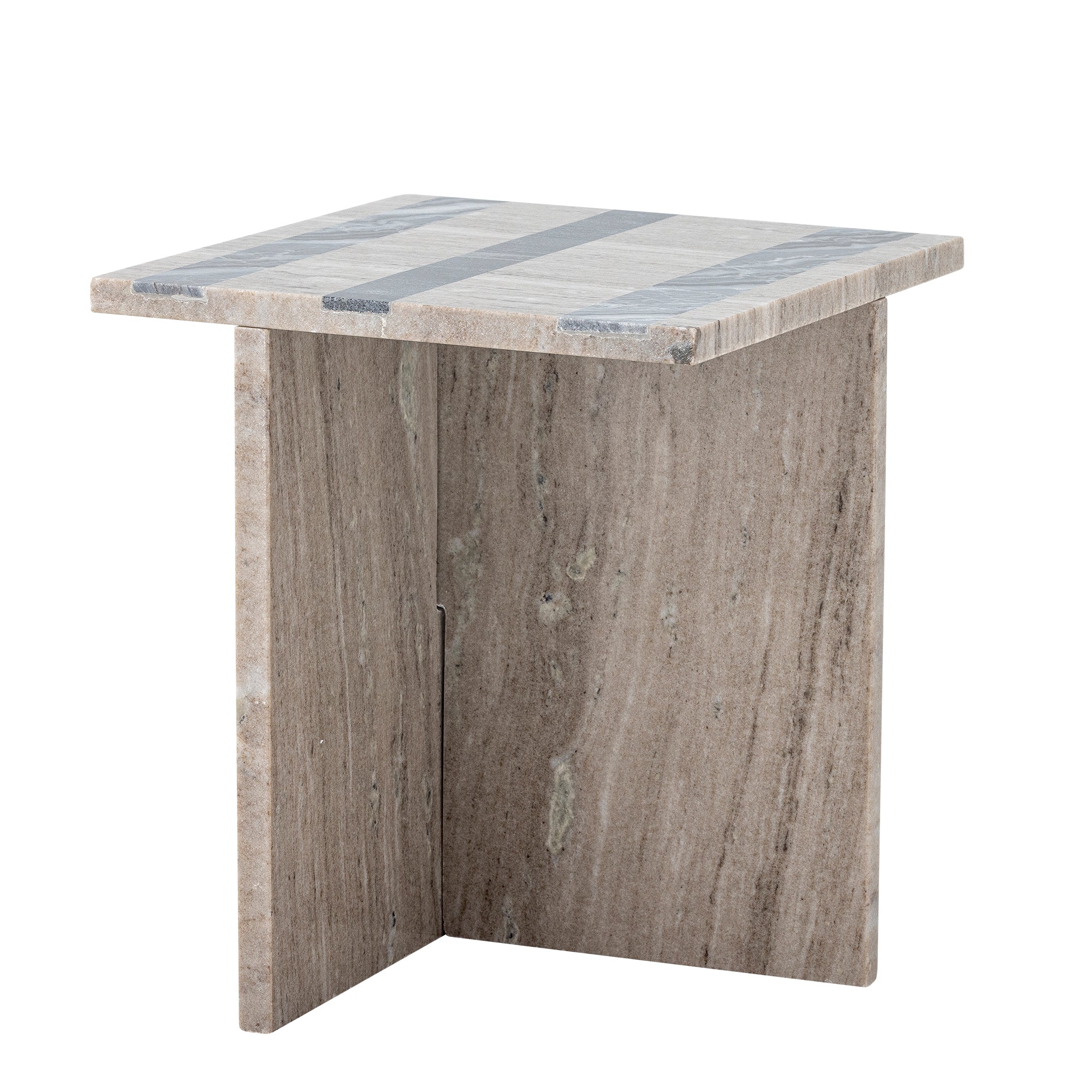 Clea - Table D'Appoint - Marron - Marbre