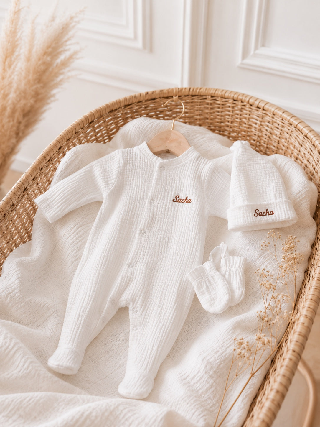 Le Précieux, Trousseau 3 Pièces - Blanc - À Personnaliser