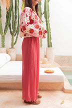 PIO Terracotta - Pantalon Plissé 16