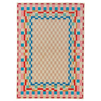 Checkered Border - Tapis En Laine