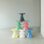 Table D'Appoint - Blanc & Terracotta