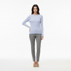 Chandail Rn LS - Light Pastel Blue - Femme