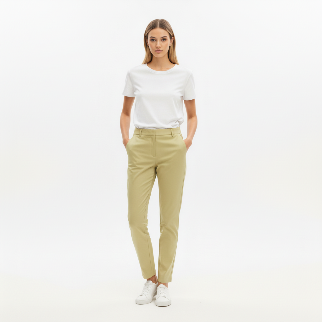 Pantalon 08 Aw 18,5 - Lime Wash - Femme