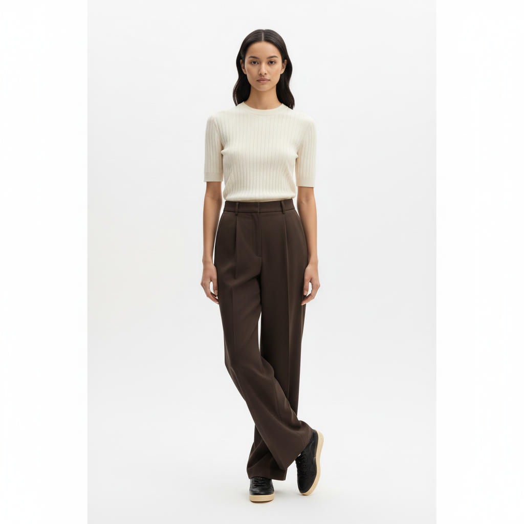 Baskets Basket Lo - Chocolate Brown / Ecru - Femme