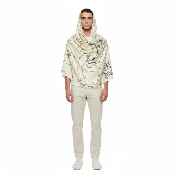 Foulard Hood 01 Pnt 1 - Open Beige - Homme