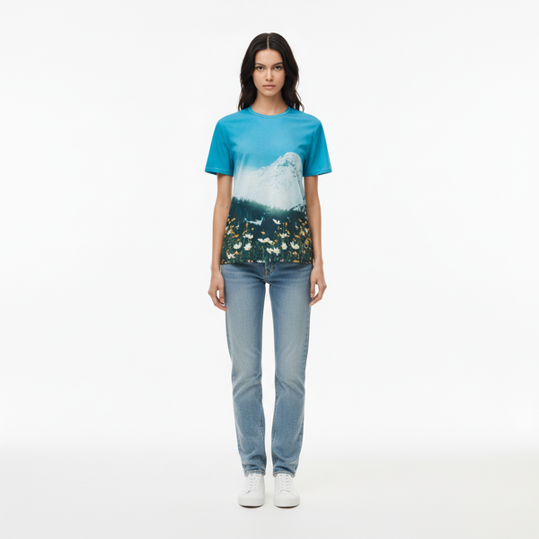 T-Shirt Cn Ss - Open Blue - Homme