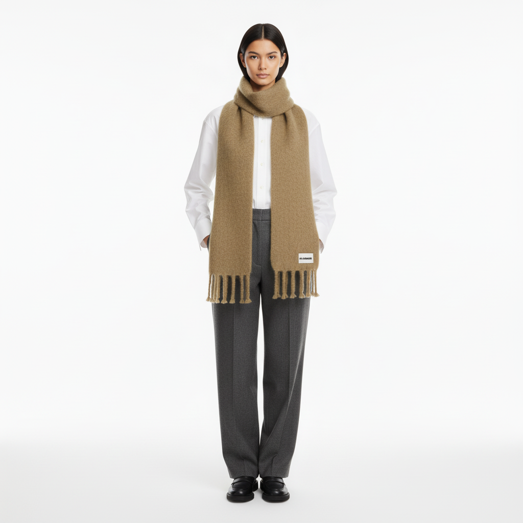 Foulard 180X40+20 - Open Beige - Femme