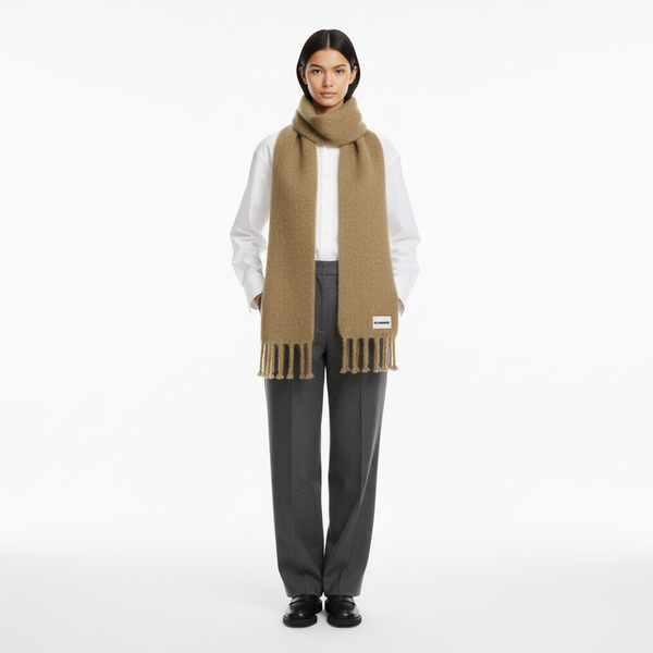 Foulard 180X40+20 - Open Beige - Femme