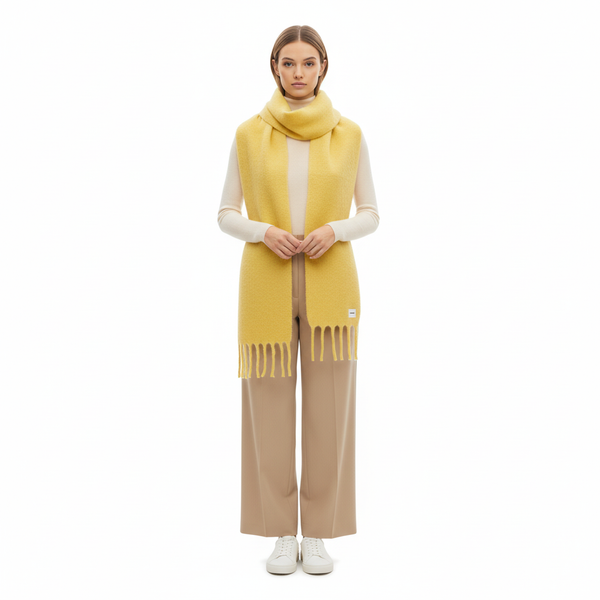 Foulard Sciarpa - Light Pastel Yellow - Femme