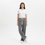 Pantalon Drawstring Wide 01 M - Medium Grey - Femme