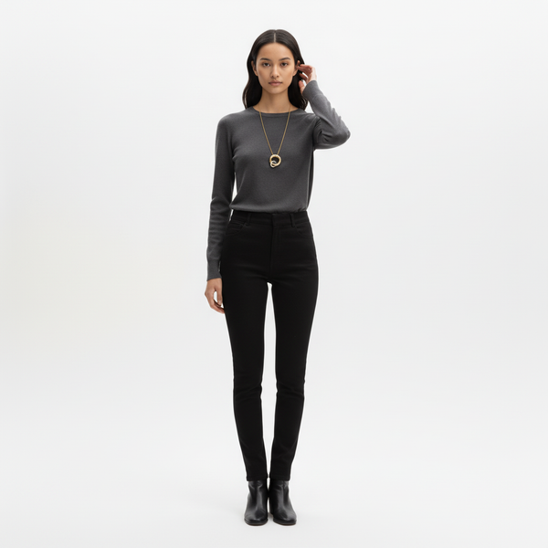 Collier Embrace Necklace 2 - Gold+Silver+Crystal - Femme