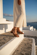Sandales A Talons Gionna - Camel