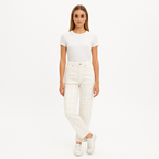 Pantalon Frame Atelier Le High N Tight Straight Cut Out - Ecru