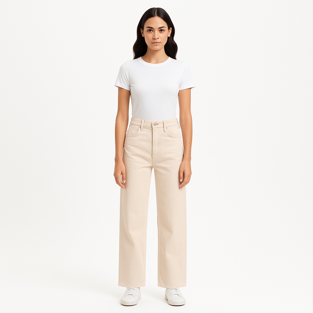 Pantalon Le High N Tight Wide Leg - @ Stoned Nude Pink