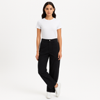 Pantalon High Rise Baggy Utility - Noir