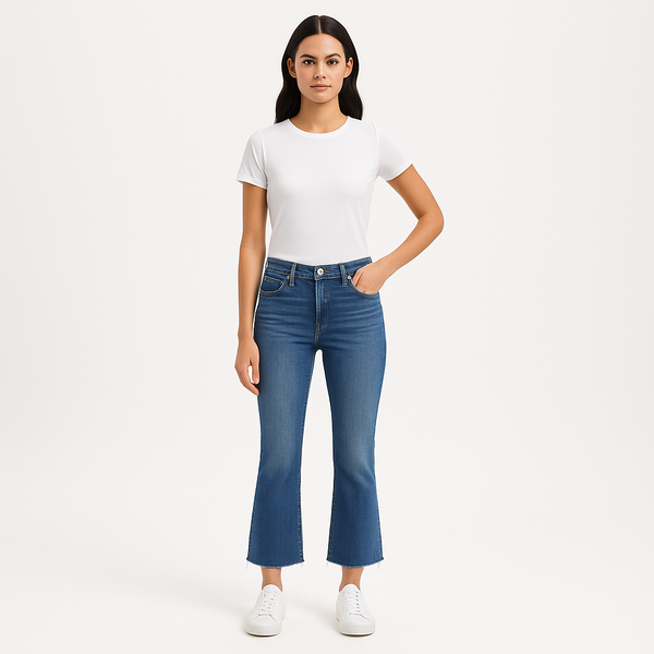 Pantalon Le Crop Mini Boot - Jetty Chew