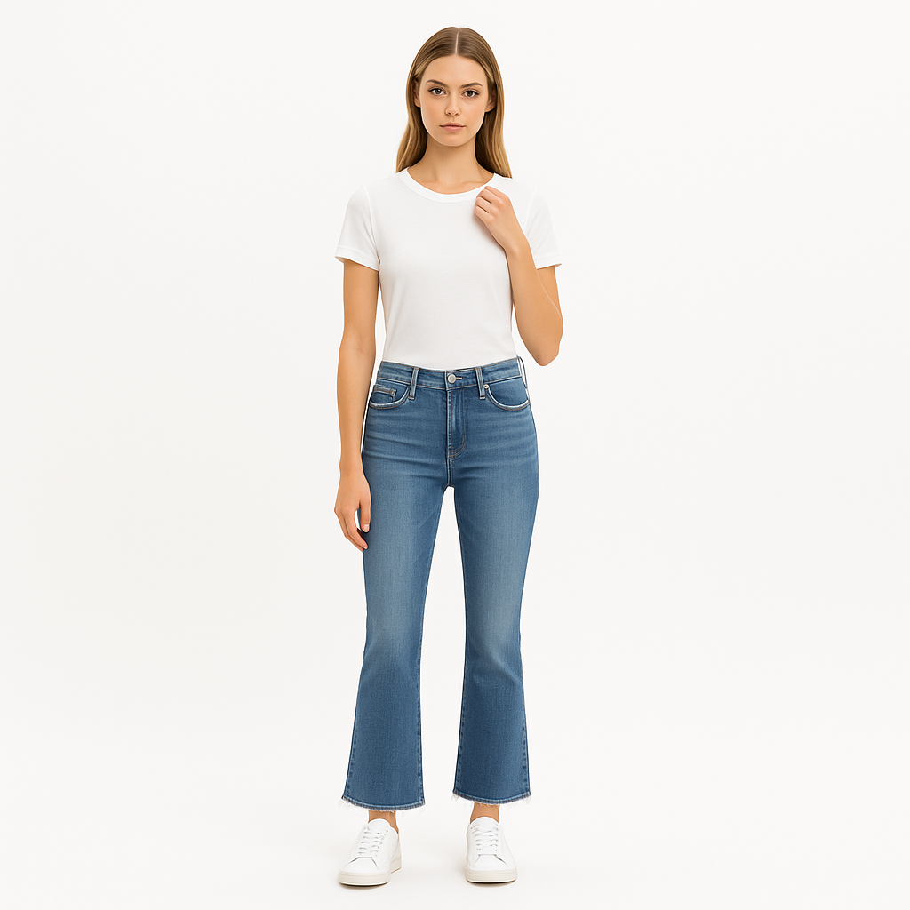 Pantalon Le Crop Mini Boot Cascade - Wavey