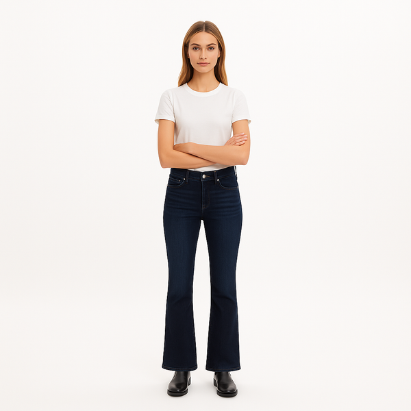 Pantalon Le Crop Mini Boot - Onyx Indigo