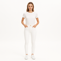 Pantalon Ali High Rise Cigarette - Blanc