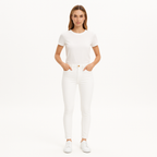 Pantalon Ali High Rise Cigarette - Blanc