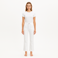Pantalon Le Crop Mini Boot Trapunto St - Blanc