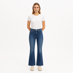 Pantalon Le Easy Flare Raw Fray - Drizzle