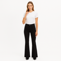 Pantalon Le High Flare - Noir Coated