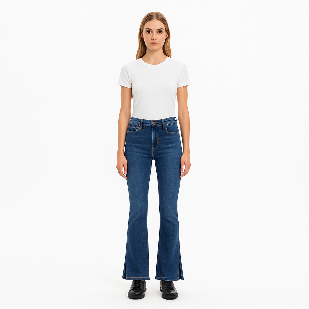 Pantalon Le High Flare Mini Slits - Samson